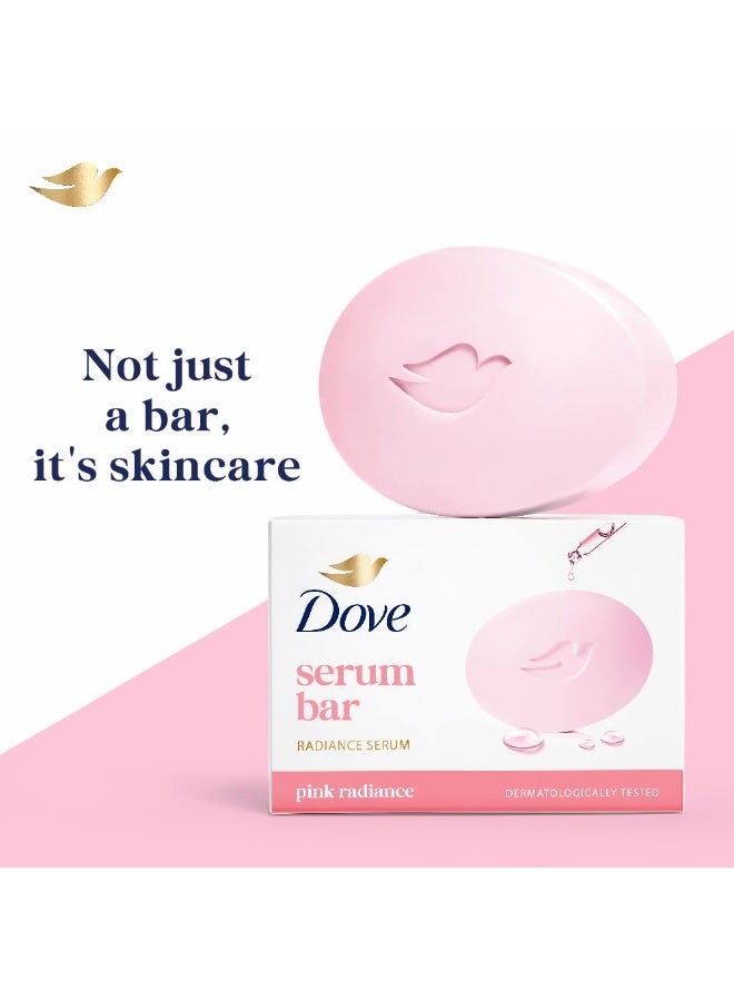 دوف صابون دوف سيروم | مع سيروم الإشراق | إشراق وردي | (125 غرام × 3) - Image 2